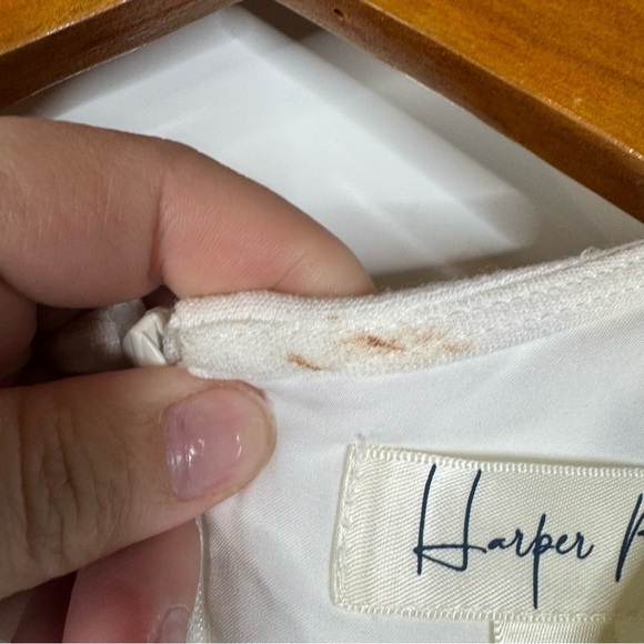 Harper Rose NWT Classic White Knee Length Dress Size 6 - Picture 4 of 7